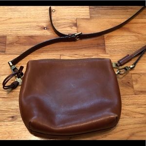 Fossil Brown Leather Crossbody